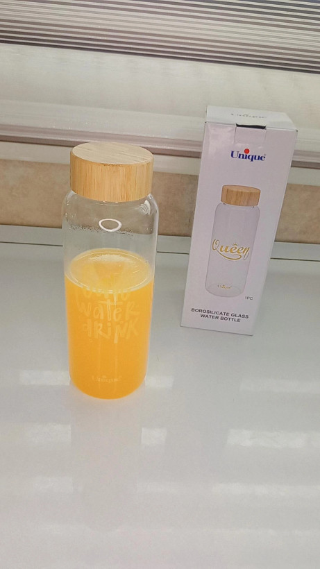 بطری شیشه ای یونیک درب چوبی