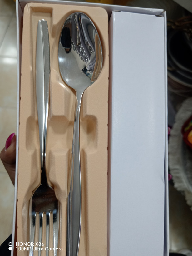 قاشق چنگال نقرهای یونیک 12 پارچه